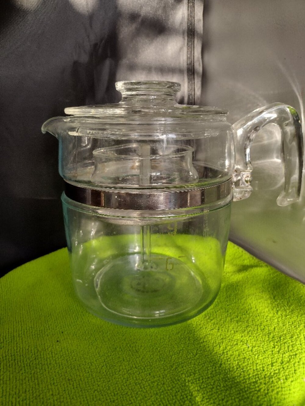 Vintage Pyrex Flameware Glass Percolator Coffee Pot 9 Cup 7759B Complete